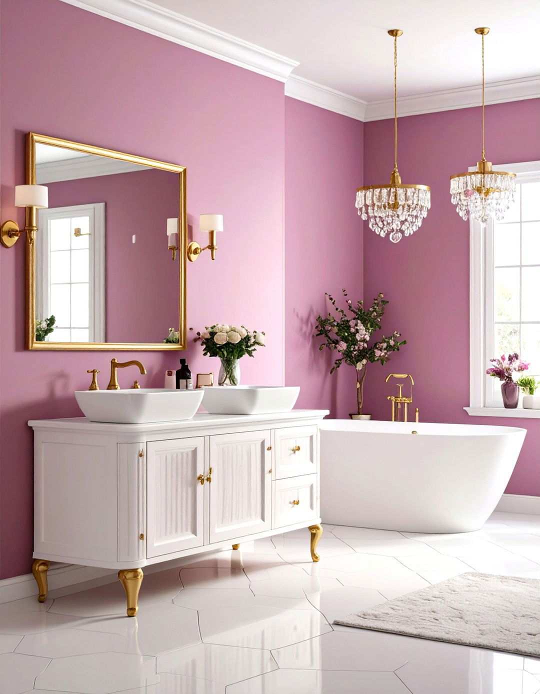 Vintage Plum Elegance - 24 Purple Bathroom Ideas