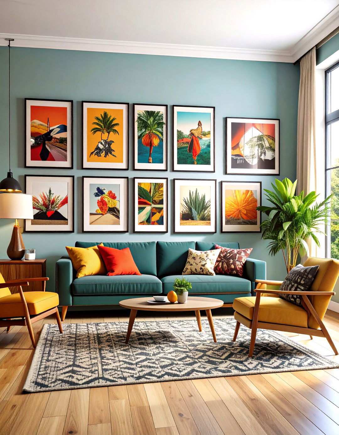 Vintage Poster Gallery - 24 living room wall decor ideas