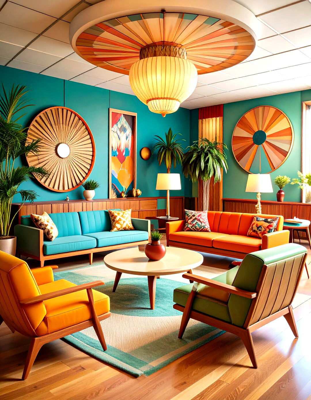 Vintage Retro Therapy Lounge - 24 Therapist Office Decor Ideas