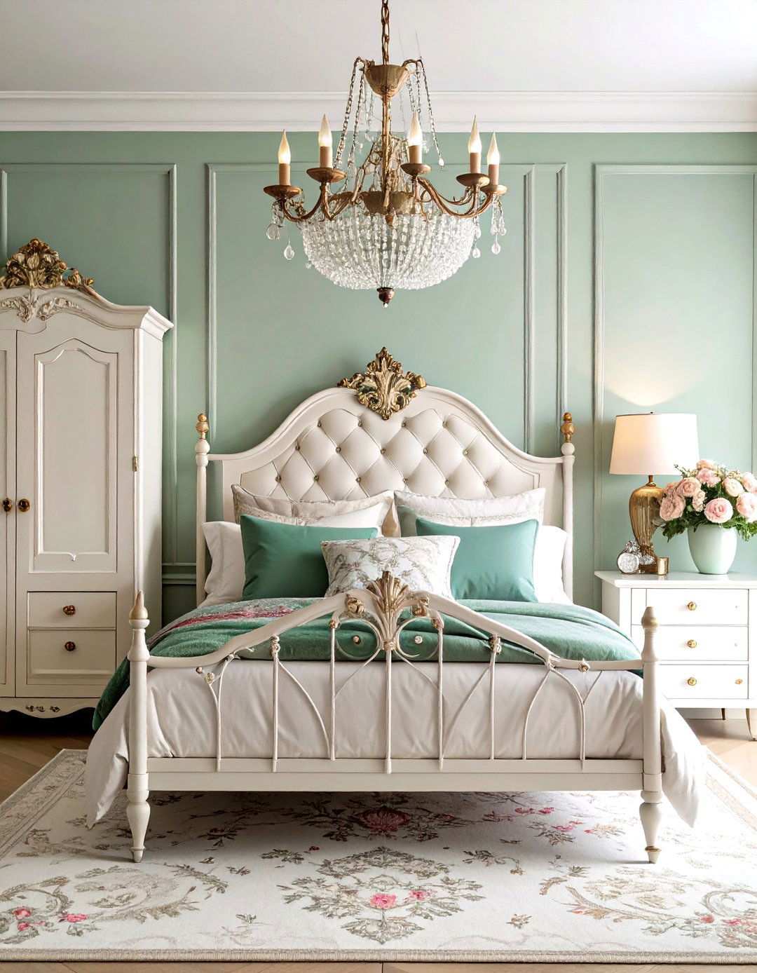 Vintage Romance Bedroom Theme - 24 Pink and White Bedroom Ideas