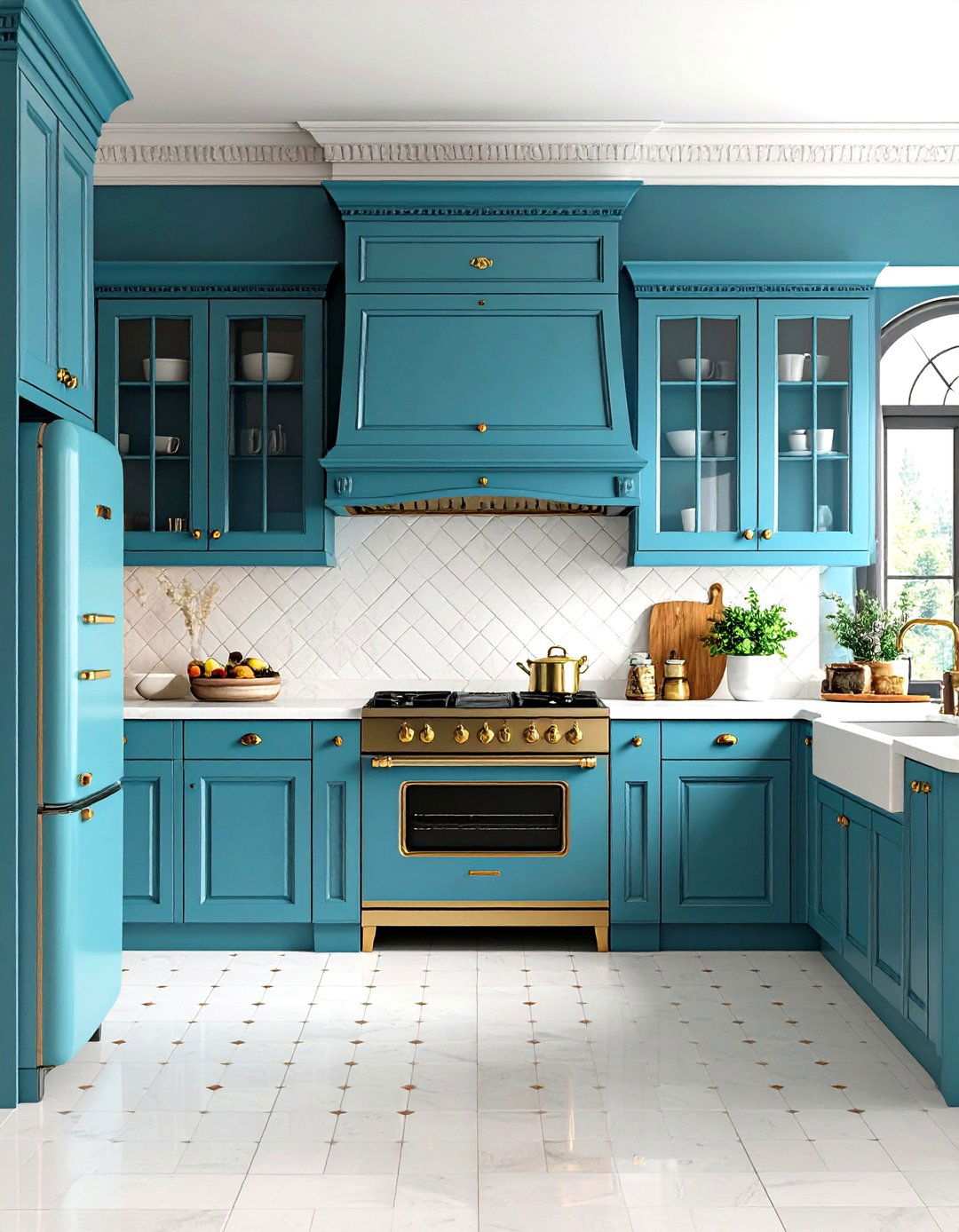 Vintage Style Appliance Integration - 24 Victorian Kitchen Ideas
