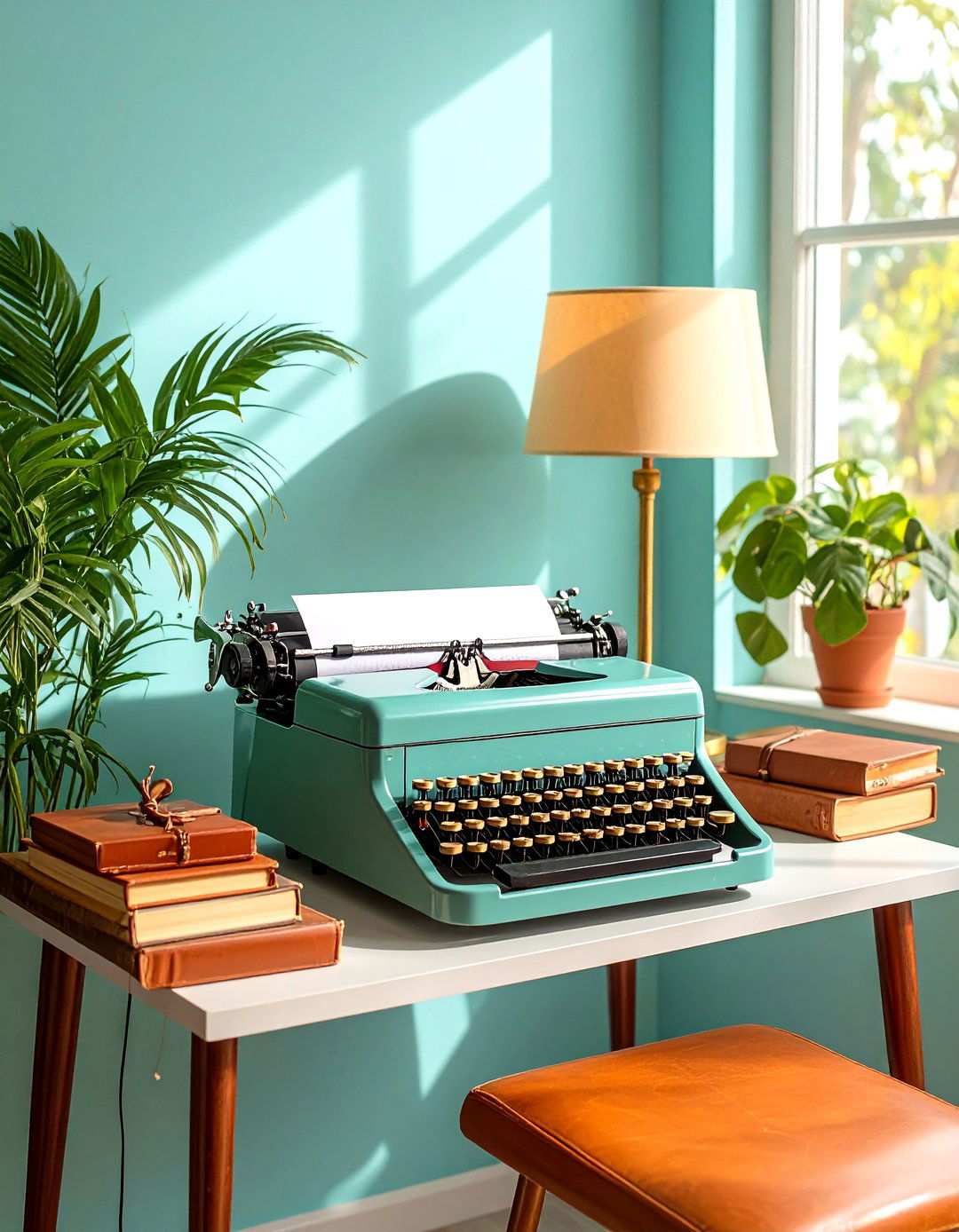 Vintage Typewriter Display Areas - 24 Steampunk Living Room Ideas
