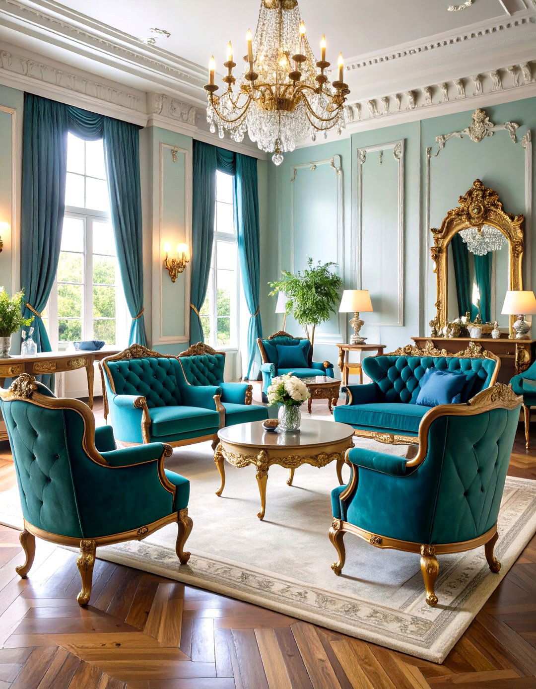Vintage Velvet Salon - 24 Living Room Nook Ideas