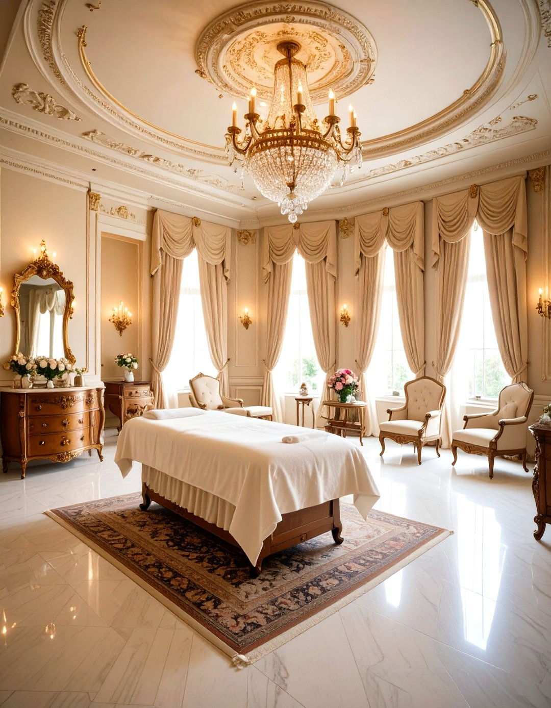 Vintage Victorian Elegance Setup - 24 Massage Room Setup Ideas