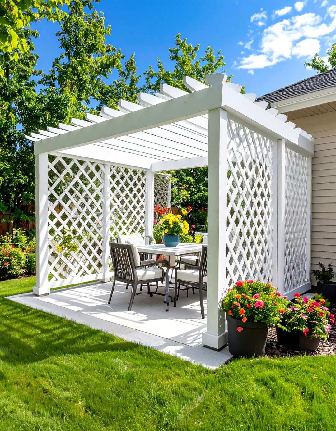 Vinyl Lattice Privacy Screen Systems - 24 Outdoor Privacy Screen Ideas