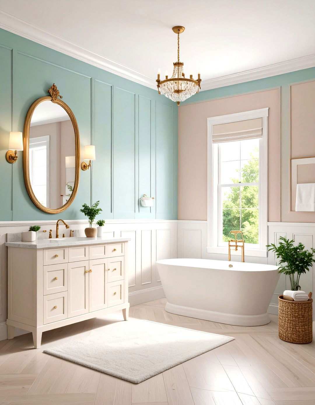 Wainscoting in Small Powder Rooms - 24 Wainscoting Ideas