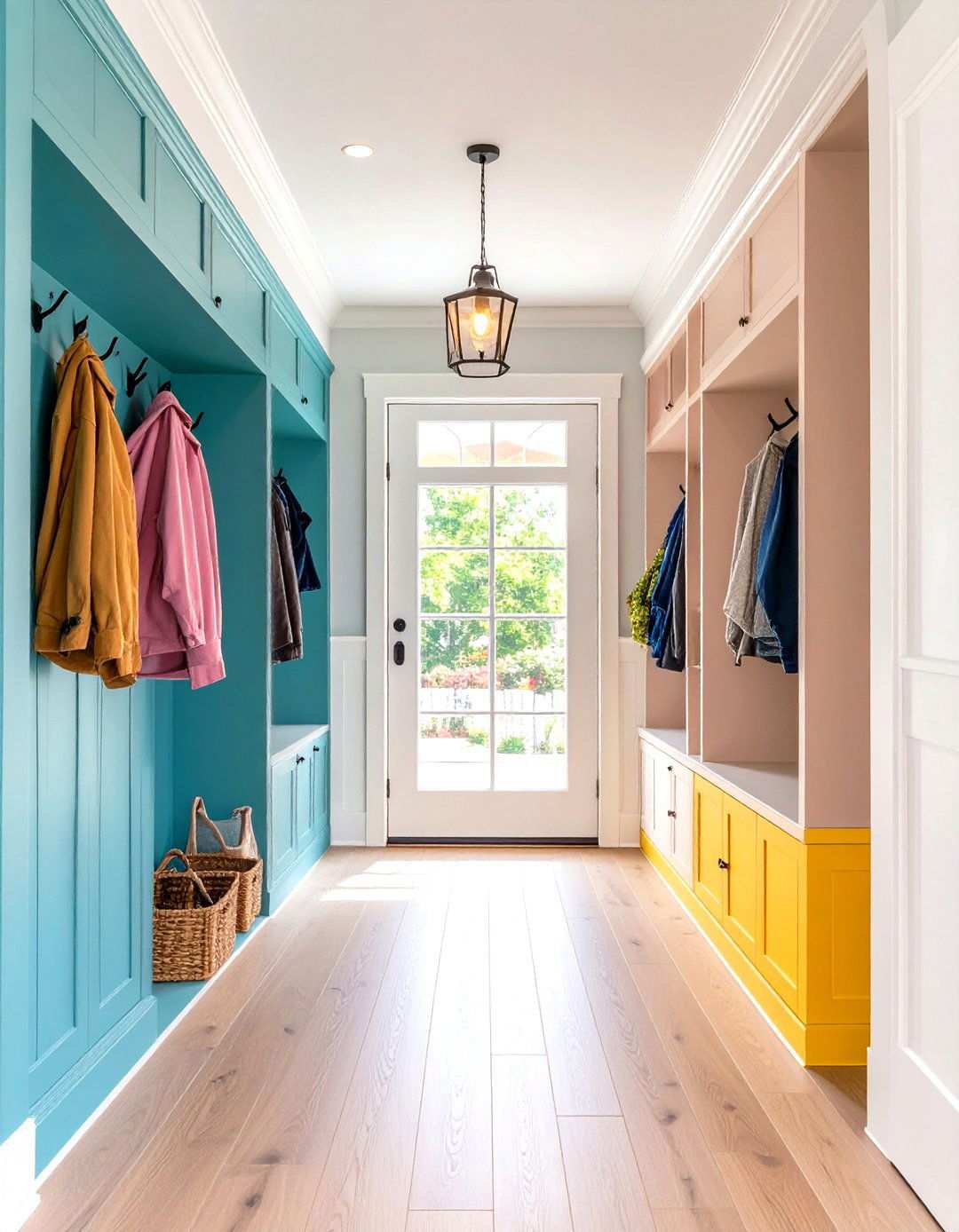 Wainscoting with Built in Storage - 24 Wainscoting Entryway Ideas
