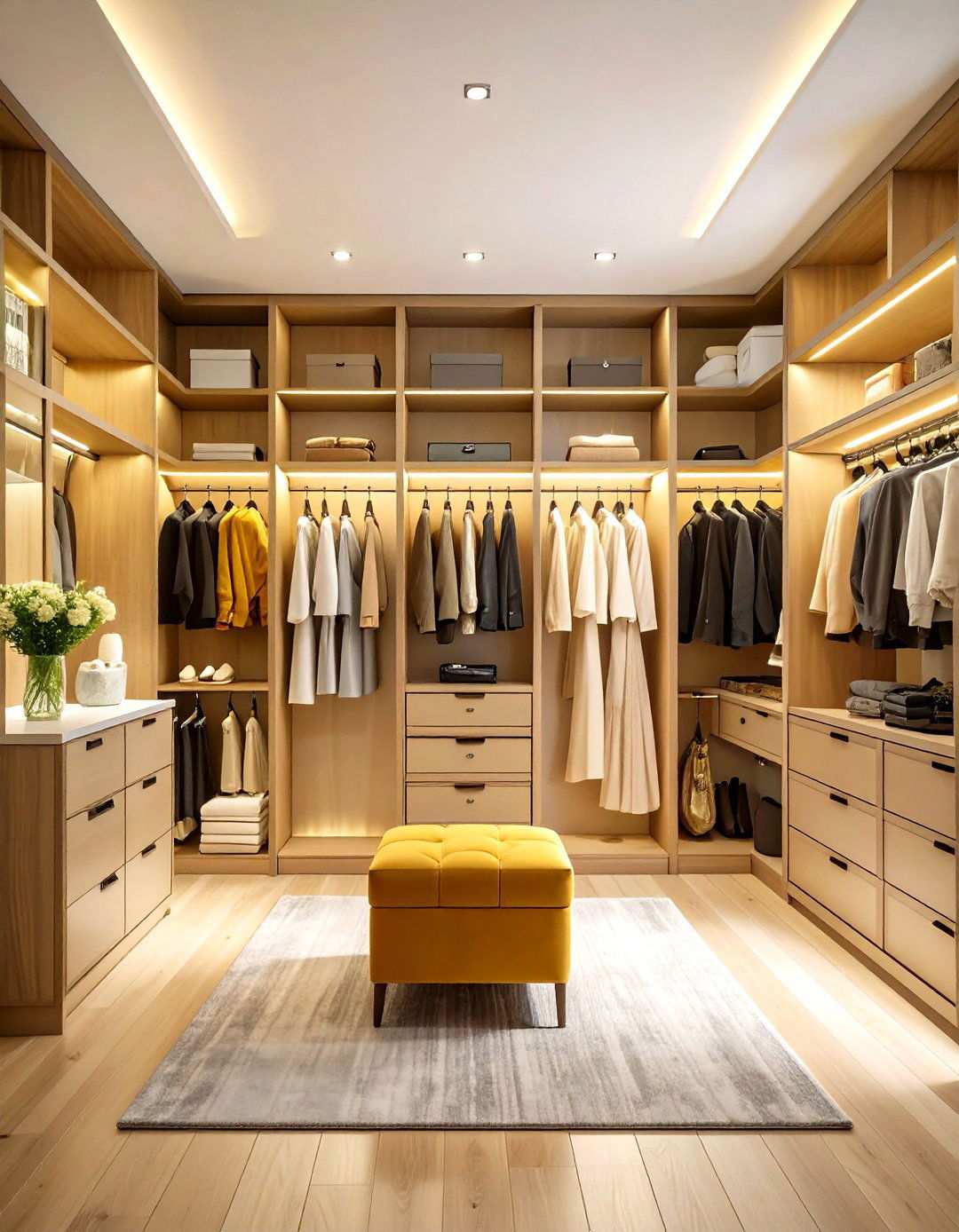 Walk In Closet Vanity Integration - 24 Vanity Room Ideas