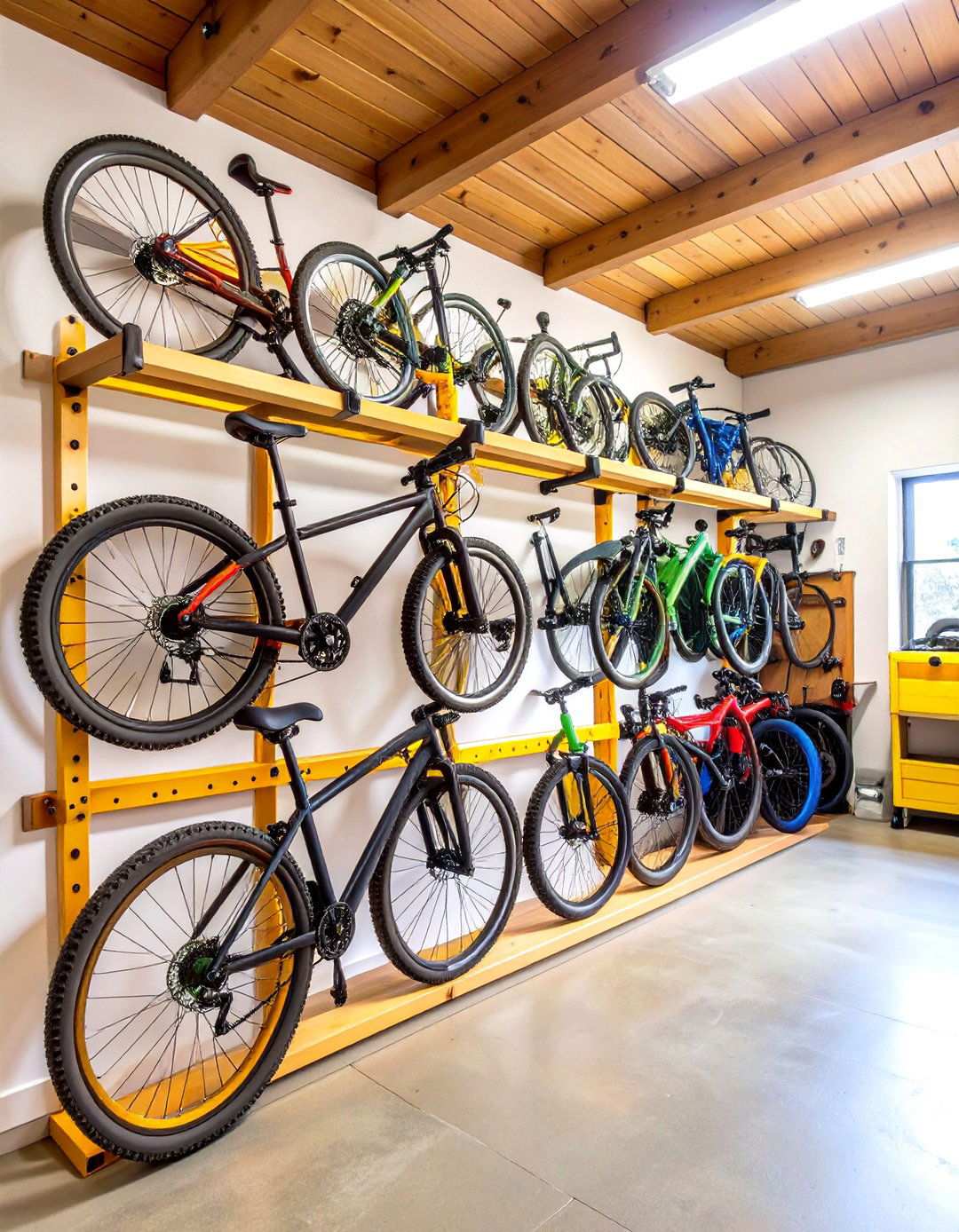 Wall Mounted Bike Racks - 24 Outdoor Toy Storage Ideas