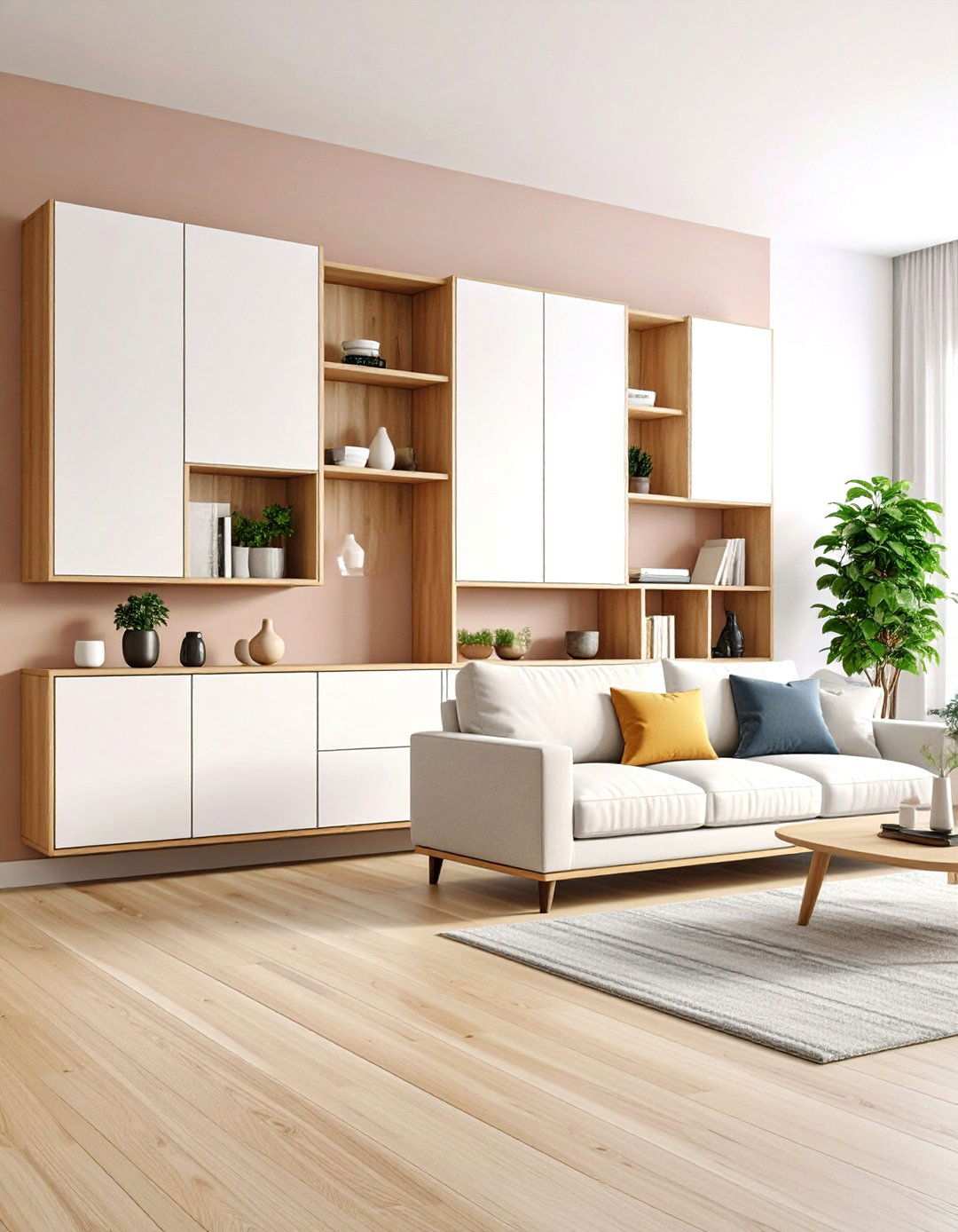 Wall Mounted Cabinet Systems - 24 Living Room Storage Ideas