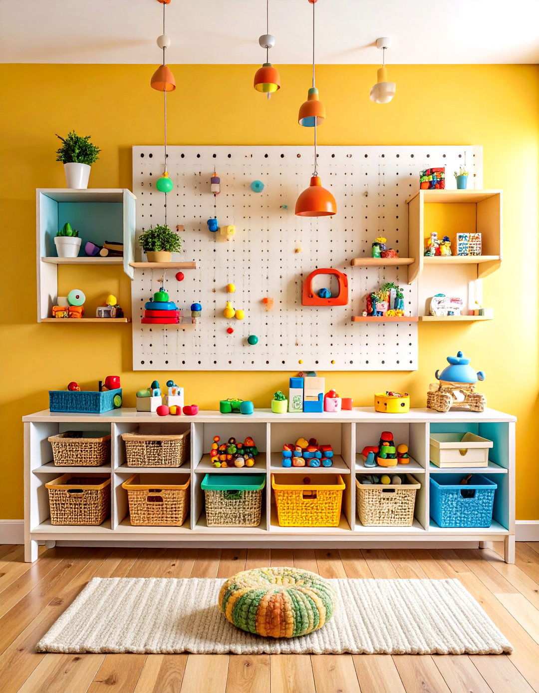 Wall Mounted Pegboard Display System - 24 Lego Storage Ideas