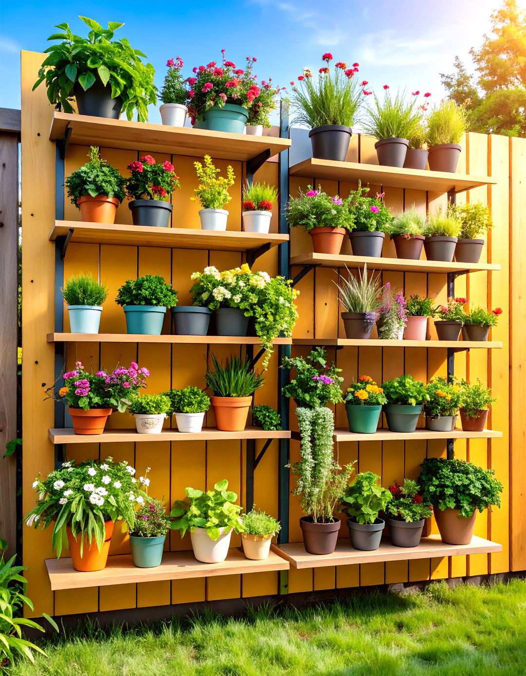 Wall Mounted Plant Stands - 24 Outdoor Plant Stand Ideas