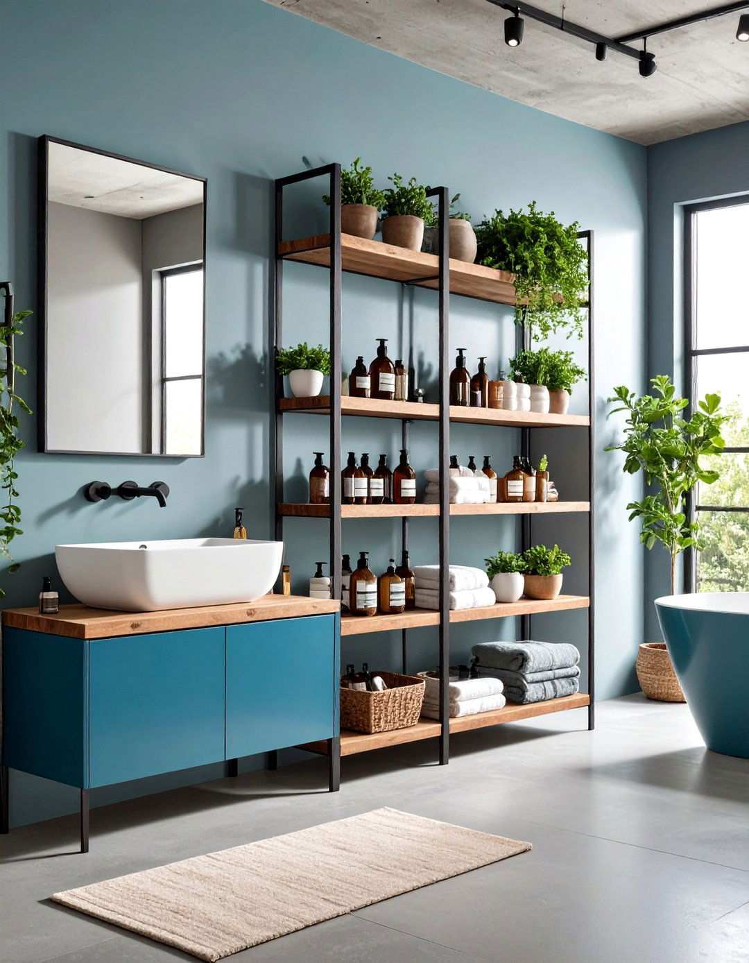 Wall Mounted Spice Rack Repurposed - 24 Pedestal Sink Storage Ideas