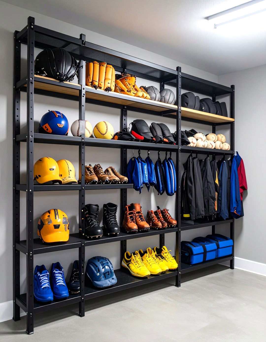 Wall Mounted Sports Racks - 24 Outdoor Toy Storage Ideas