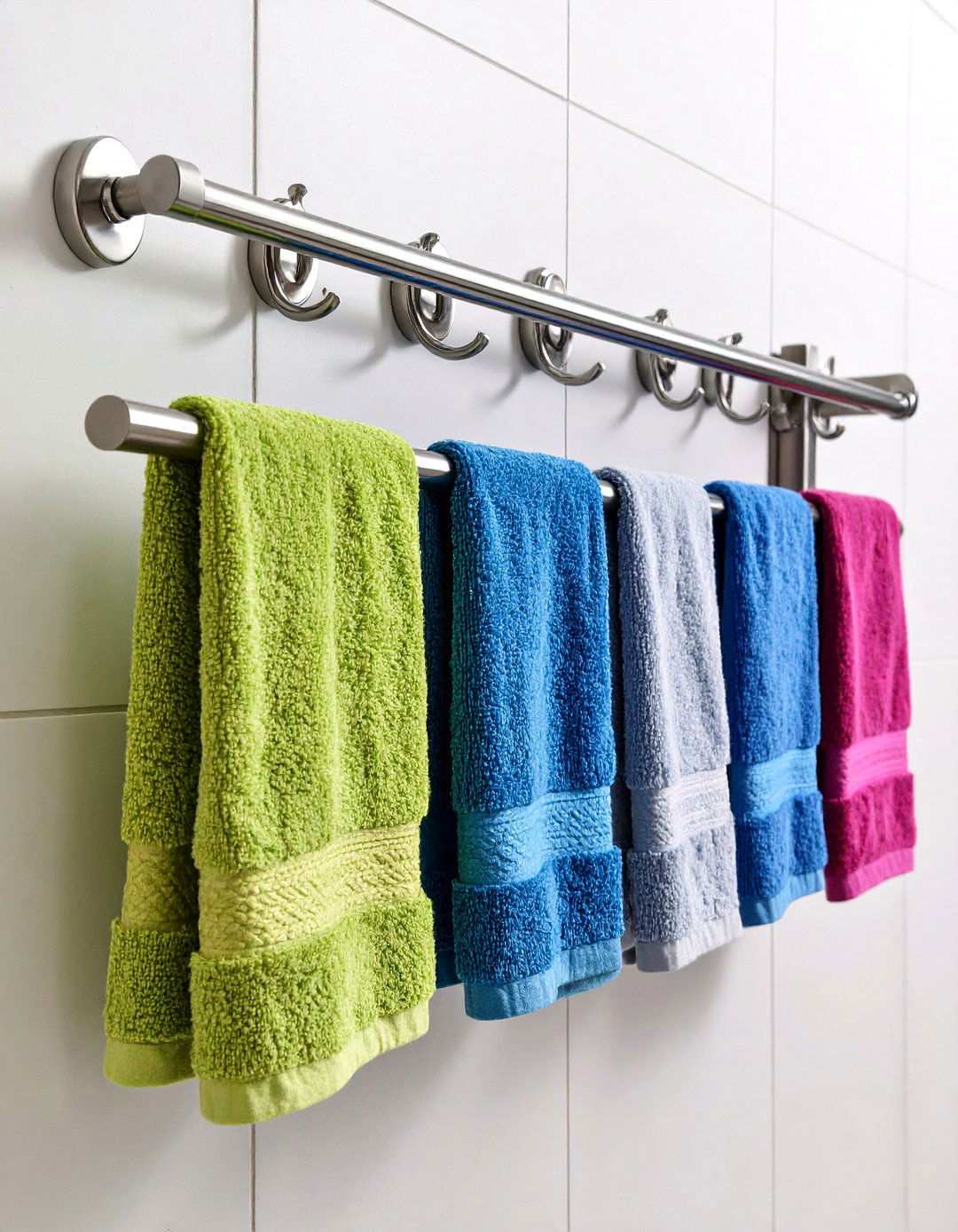 Wall Mounted Towel Bars - 24 Towel Storage Ideas