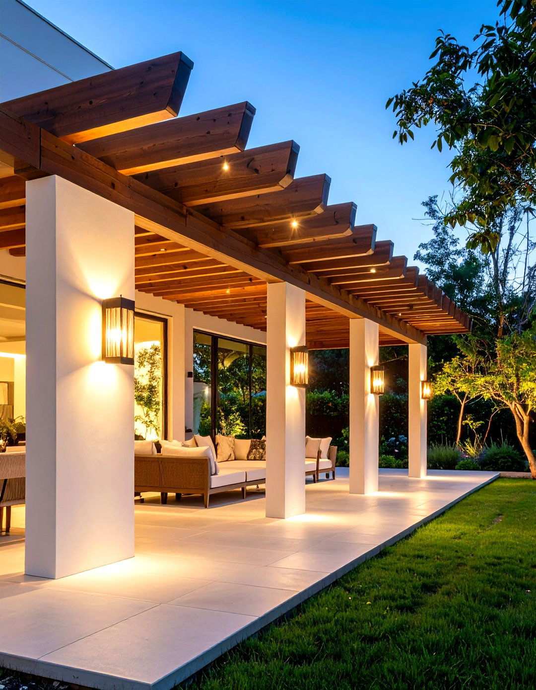 Wall Sconce Architectural Lighting - 24 Pergola Lighting Ideas