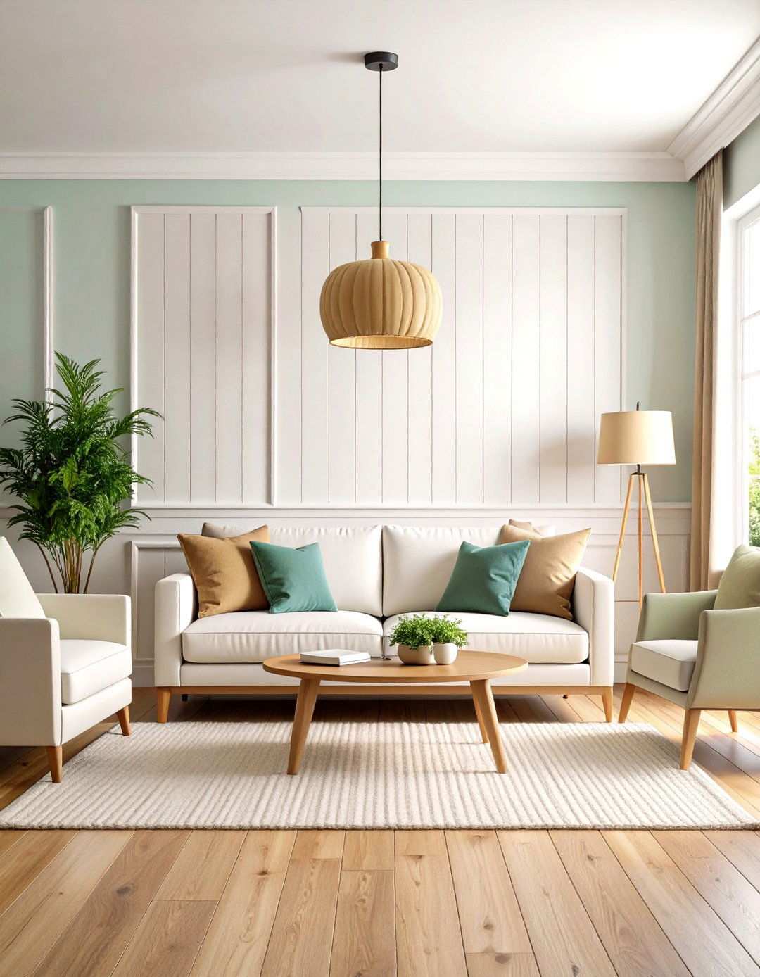 Wall Treatment Living Room - 24 Transitional Living Room Ideas