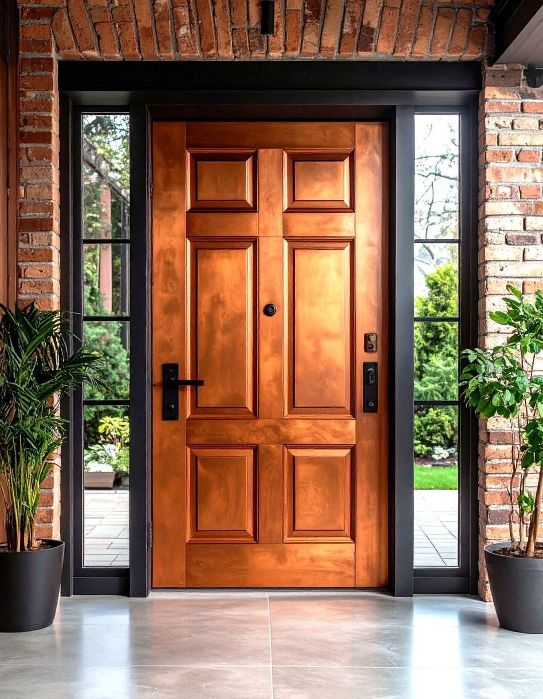 Warm Copper Bronze - 24 Interior Door Color Ideas