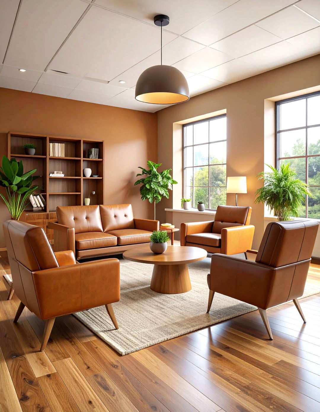 Warm Earth Tone Therapy Room - 24 Therapist Room Ideas