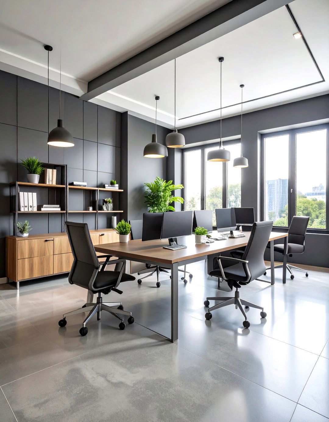 Warm Gray Modern Balance - 24 Home Office Paint Colors