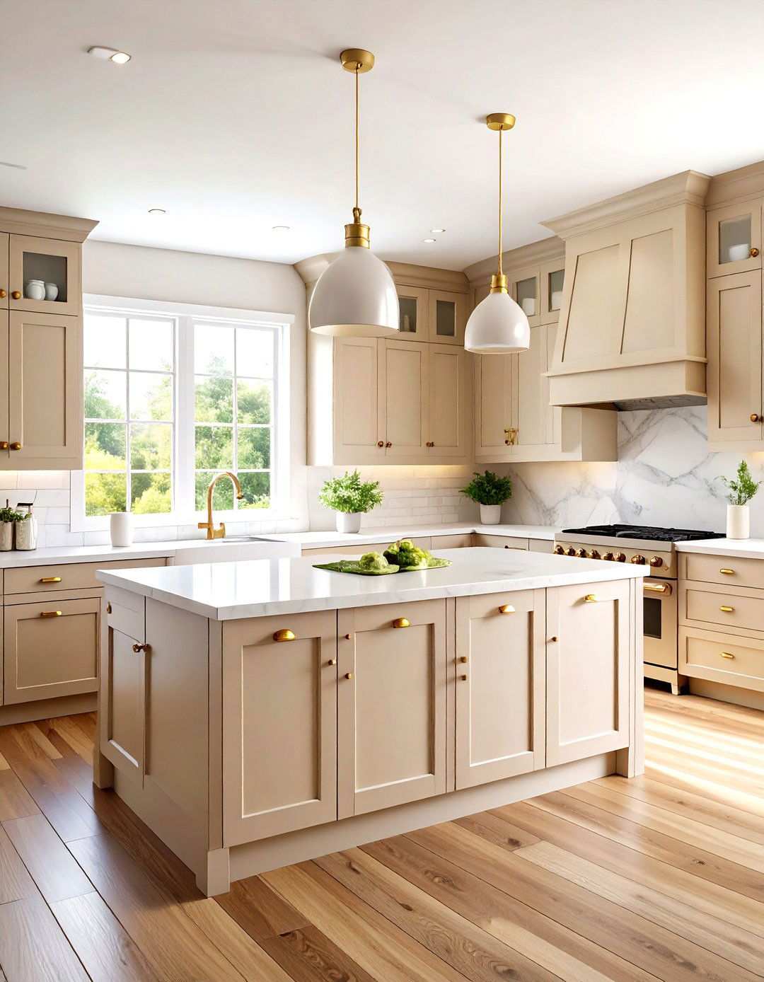 Warm Greige Kitchen Cabinet Design - 24 Kitchens With Beige Kitchen Cabinets