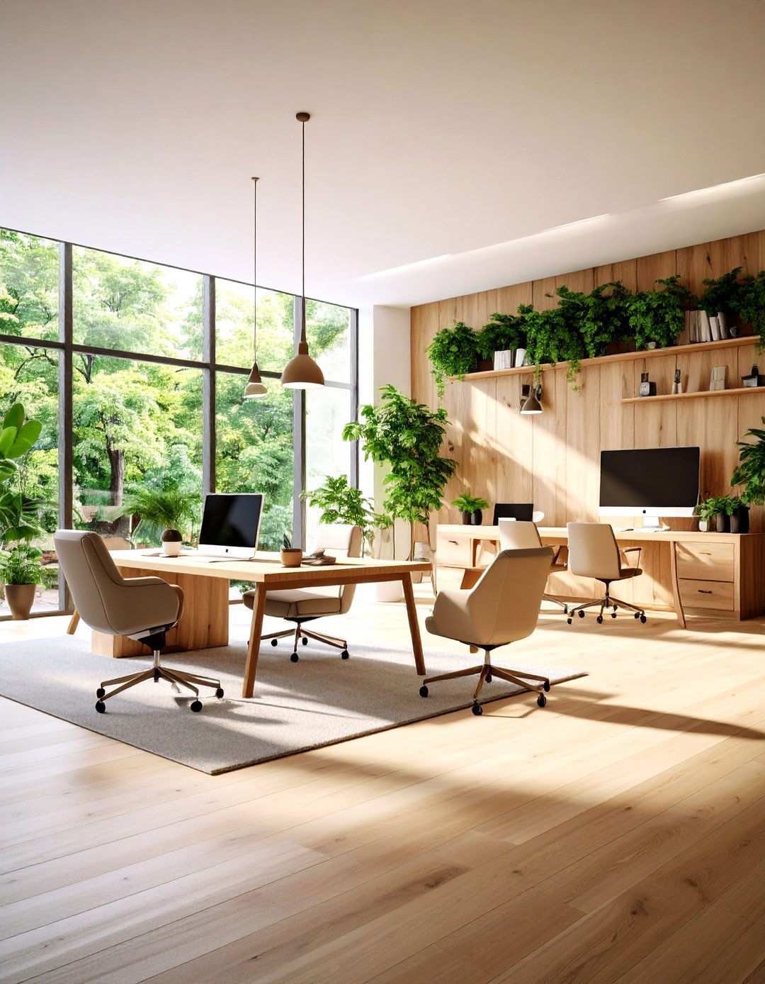 Warm Minimalist Approach - 24 Office Guest Room Ideas