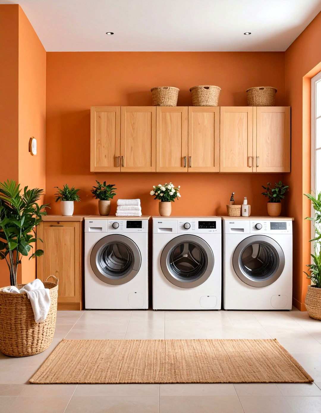 Warm Terracotta Comfort - 24 Laundry Room Paint Ideas
