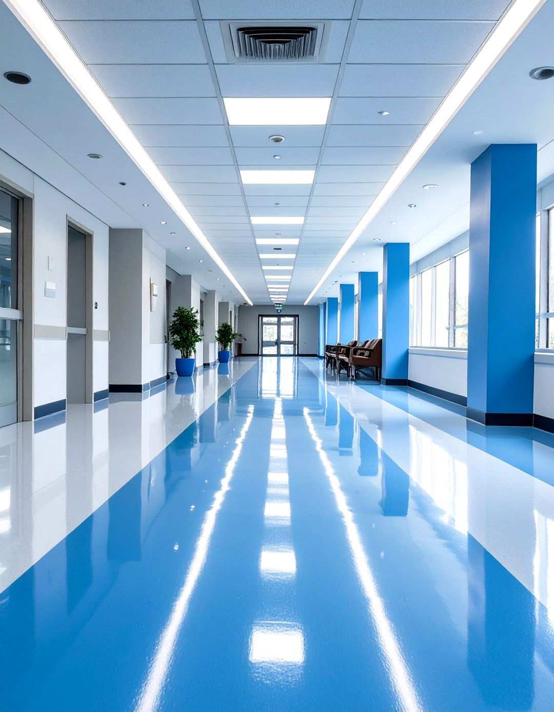 Water Based Stained Concrete with Uniform Color Coverage - 24 Types of Concrete Floor Finishes