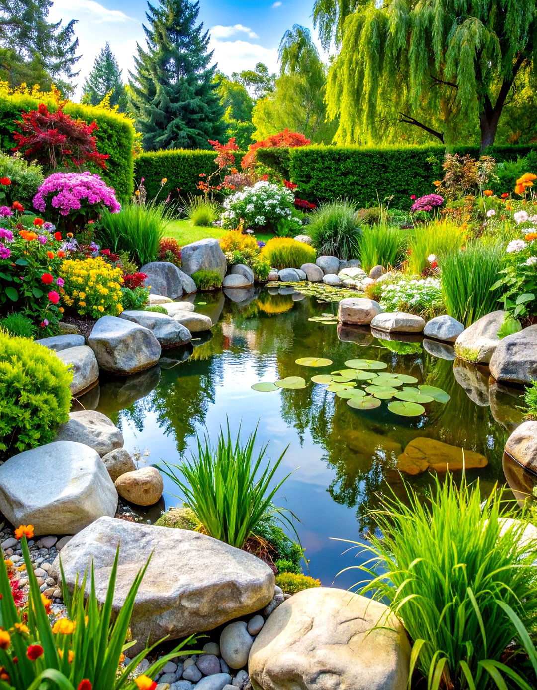 Water Feature Perimeters - 24 River Rock Edging Ideas