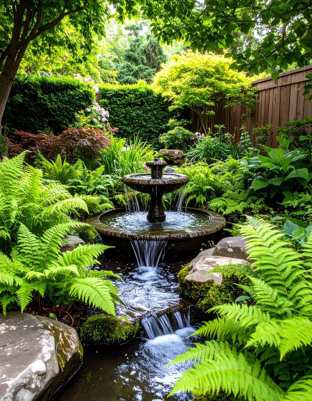 Water Feature Shade Gardens - 24 Shady Garden Ideas