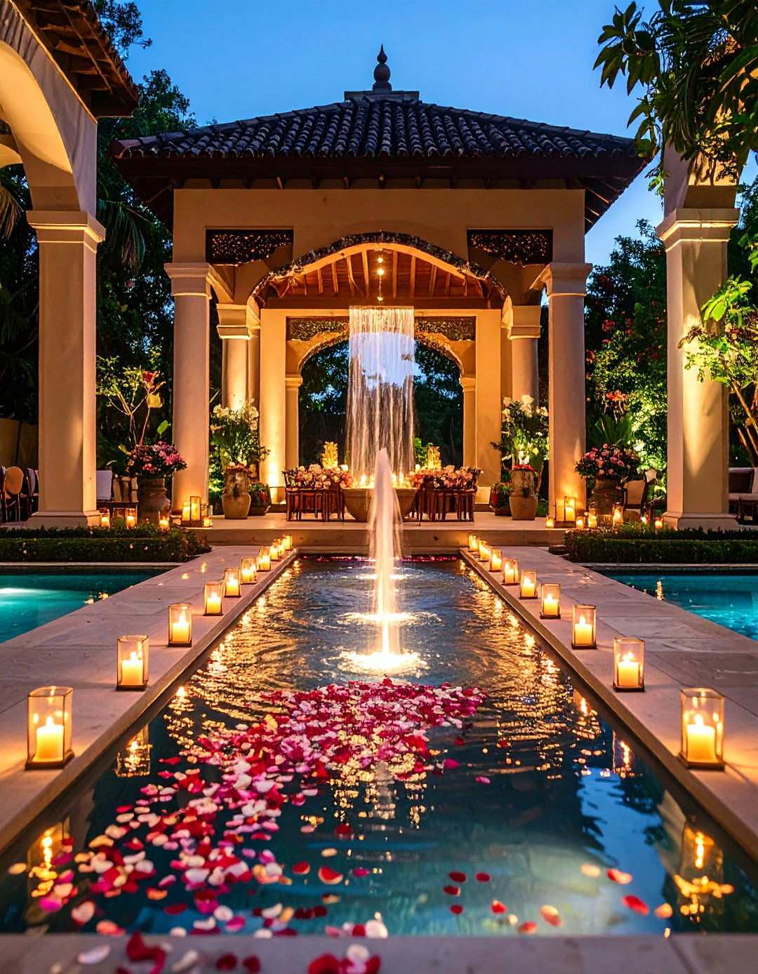 Water Feature Wedding Entrance - 24 Wedding Entrance Ideas