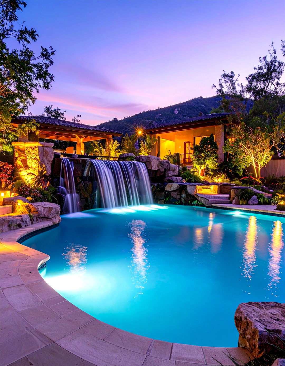 Waterfall Feature Spool Pool - 24 Spool Pool Ideas