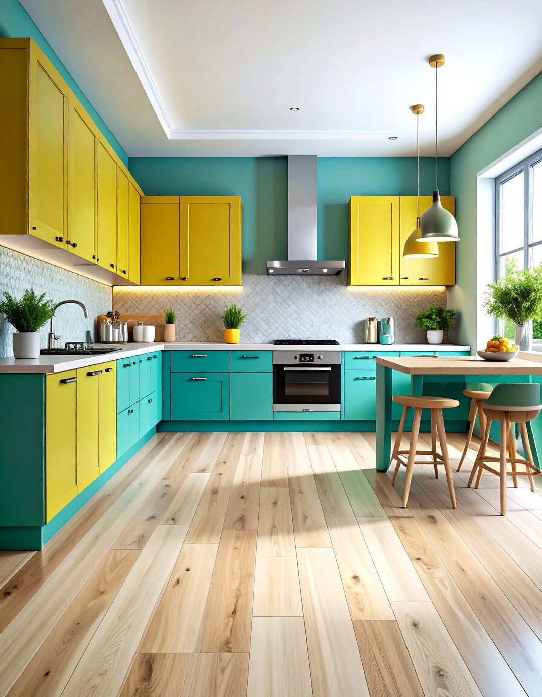 Waterproof Modern Linoleum Kitchen Solutions - 24 Linoleum Kitchen Flooring Ideas