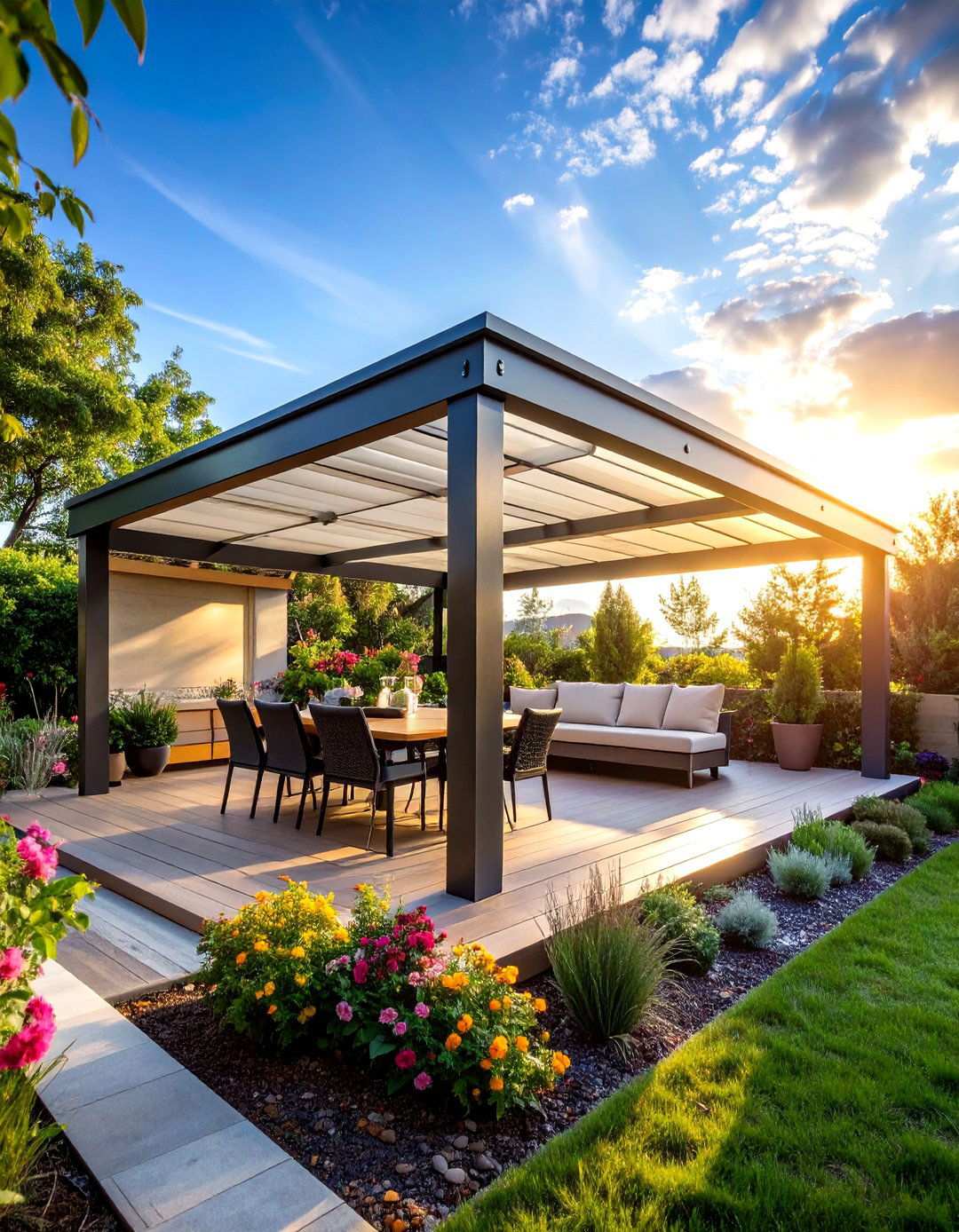 Waterproof PVC Membrane - 24 Pergola Roof Ideas