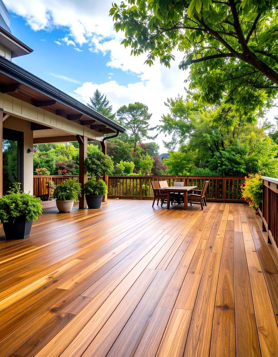 Weather Resistant Stained Deck System - 24 Wood Deck Ideas
