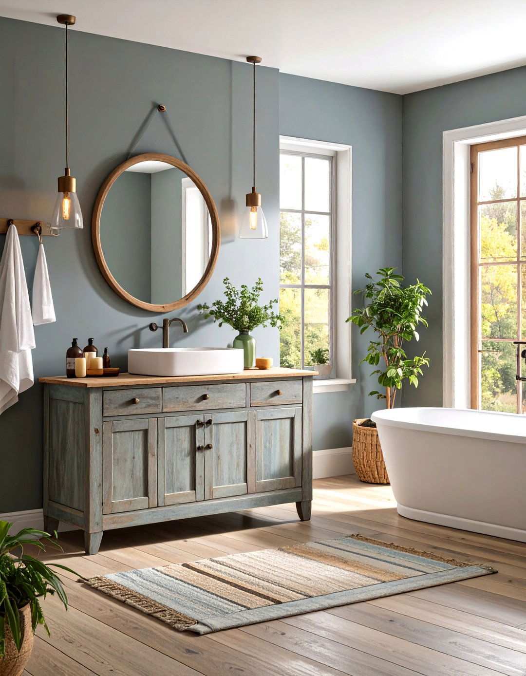 Weathered Wood Finish Techniques - 24 Rustic Bathroom Ideas
