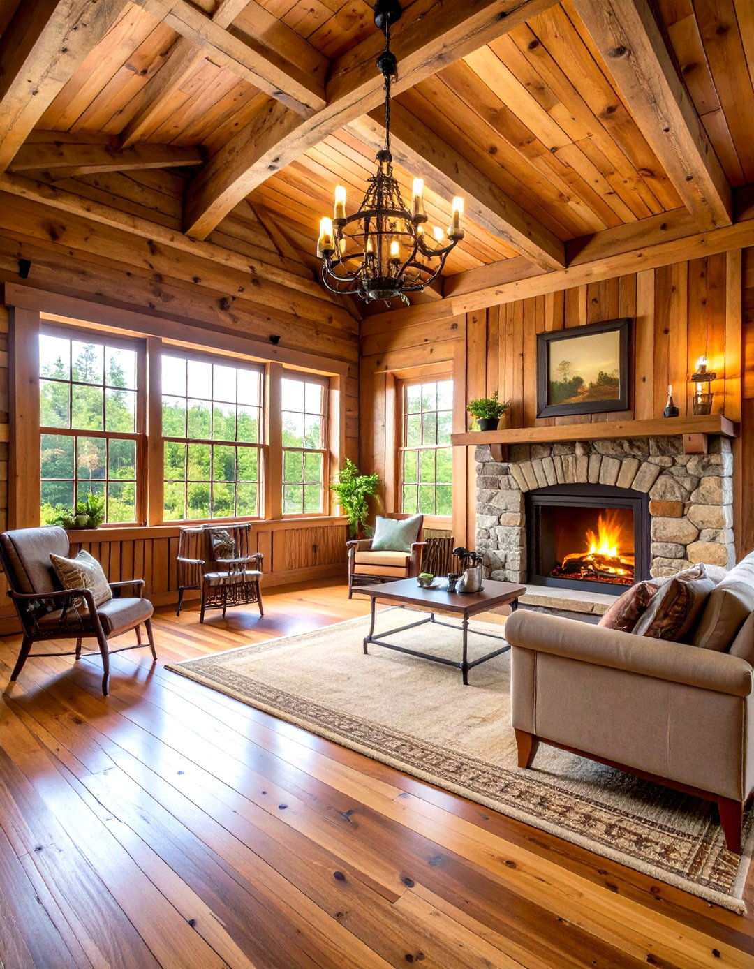 Weathered Wood Wainscoting in Rustic Cabins - 24 Wainscoting Ideas