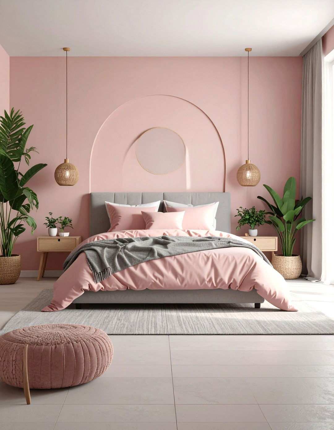 Wellness and Sleep Optimization - 24 Pink and Grey Bedroom Ideas