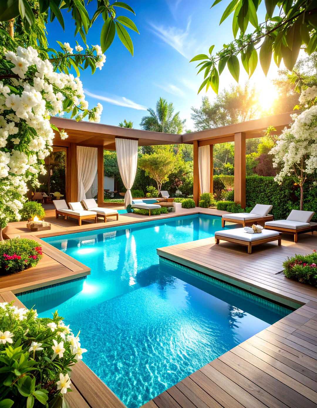 Wellness Focused Pool Design - 24 Pool Patio Ideas