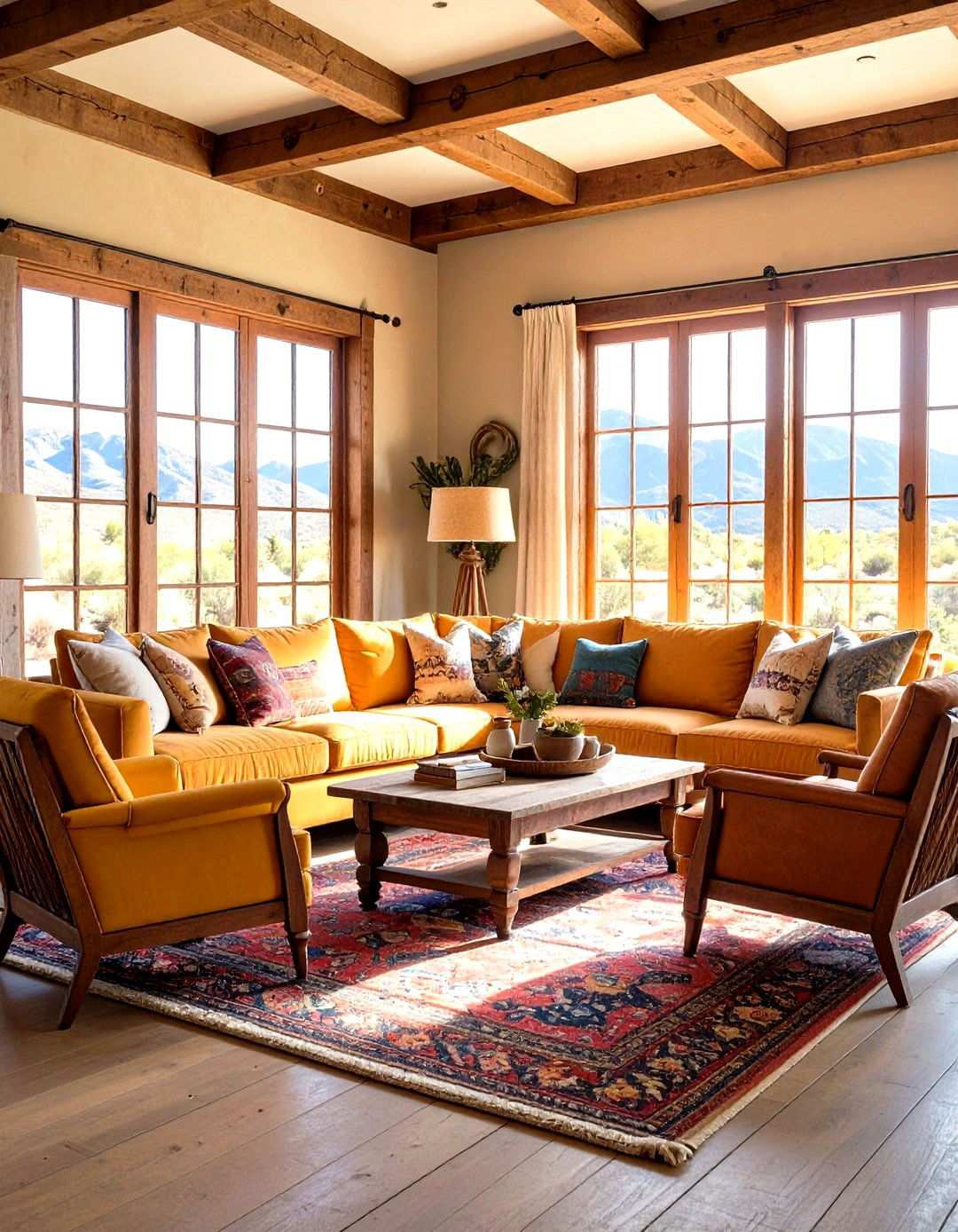 Western Comfort Seating Arrangements - 24 Western Living Room Ideas