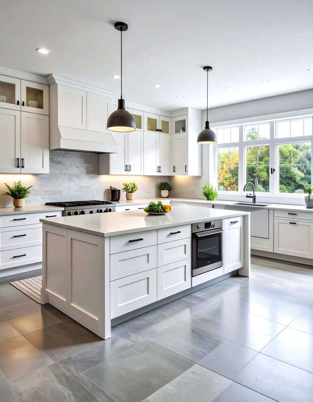 White Cabinet Kitchen Slate Floors - 24 Kitchens With Slate Floors