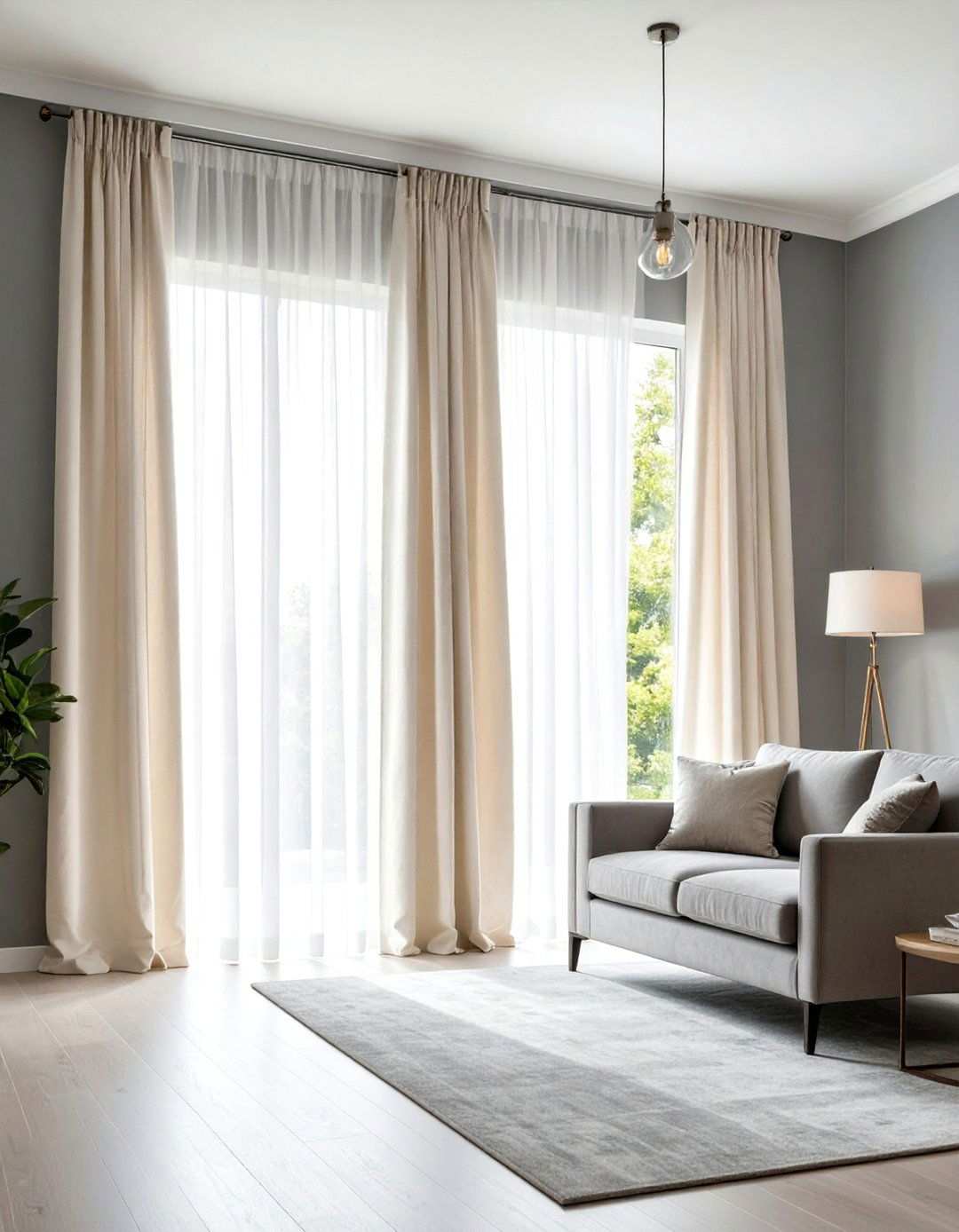 White Curtains for Timeless Elegance - 24 What Color Curtains Go With Gray Walls