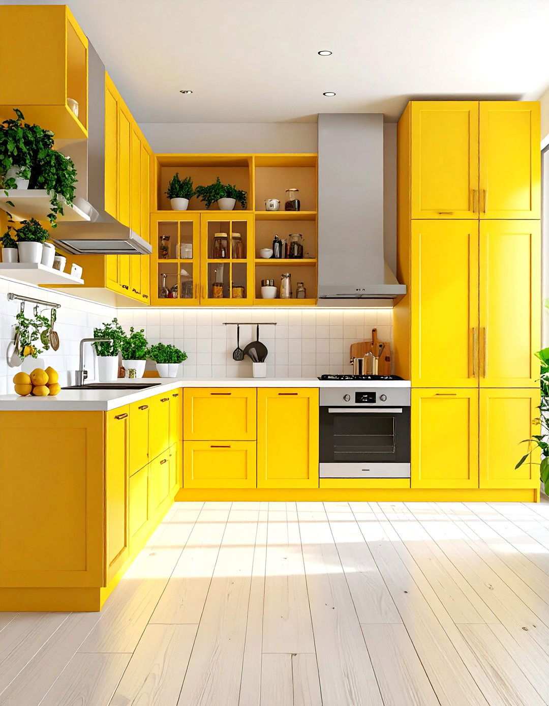 White Kitchen with Vertical Storage Walls - 24 Small White Kitchen Ideas