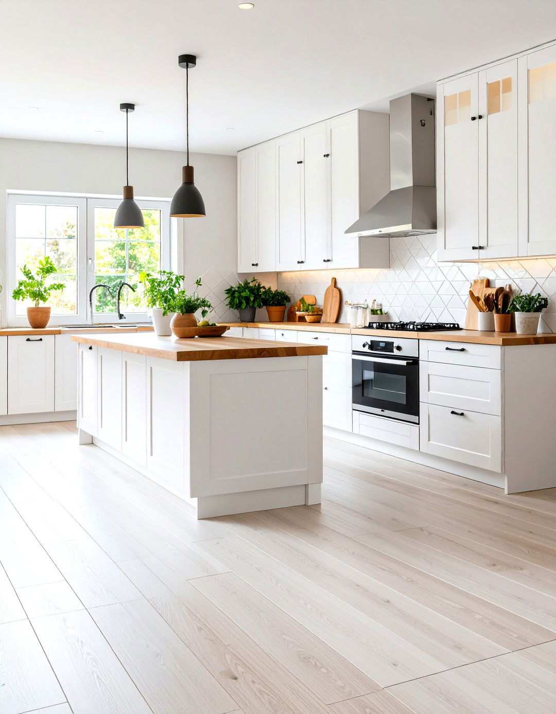 White Luxury Vinyl Tile Floors - 24 White Kitchen Floor Ideas