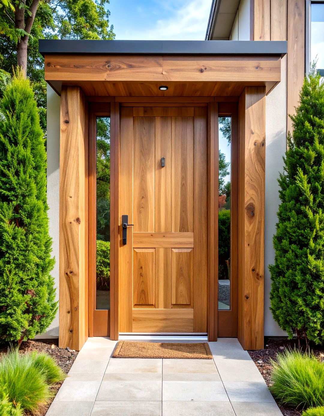 White Oak Front Door with Natural Edge Features - 24 White Oak Front Door Ideas