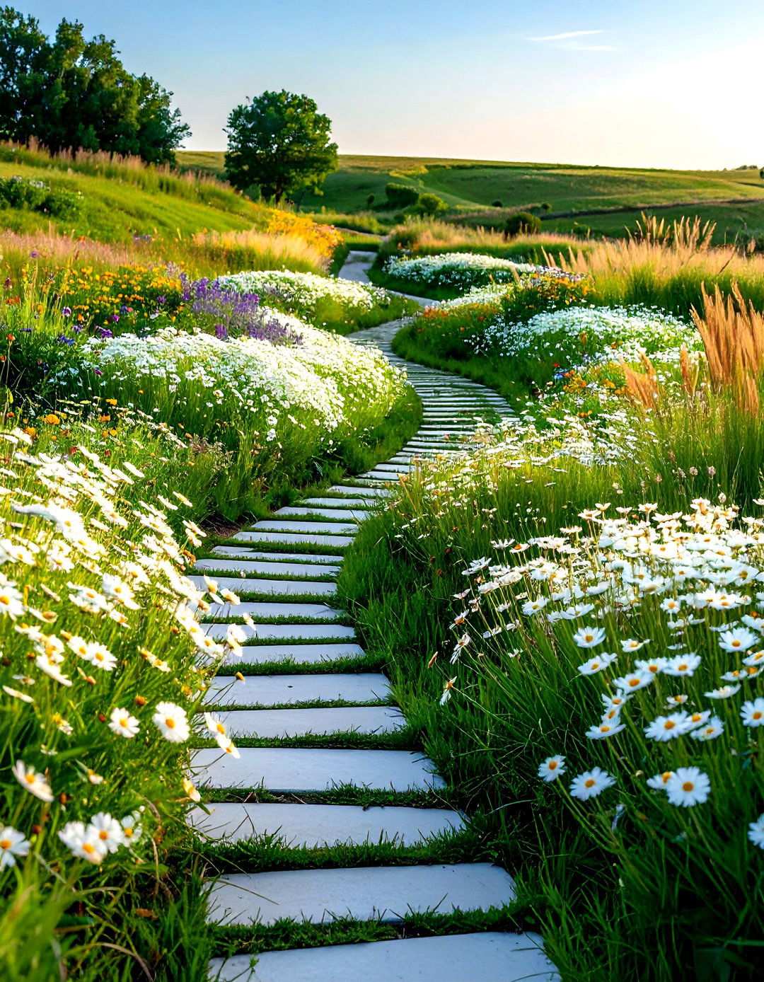 White Prairie Garden Naturalistic Style - 24 White Garden Design Ideas