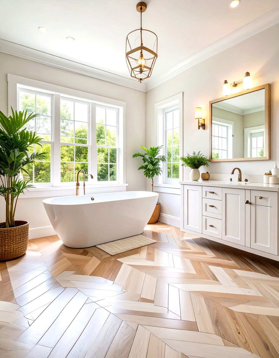 White Tile Herringbone Floor Patterns - 24 White Tile Bathroom Ideas