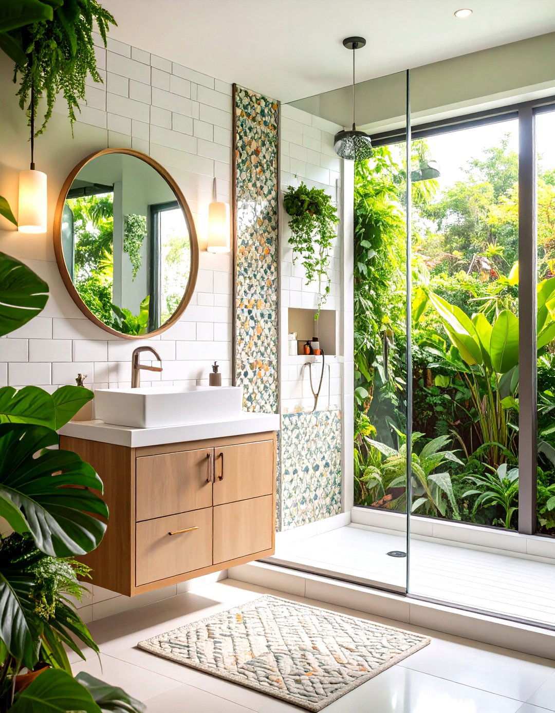 White Tile Shower Niche Accents - 24 White Tile Bathroom Ideas