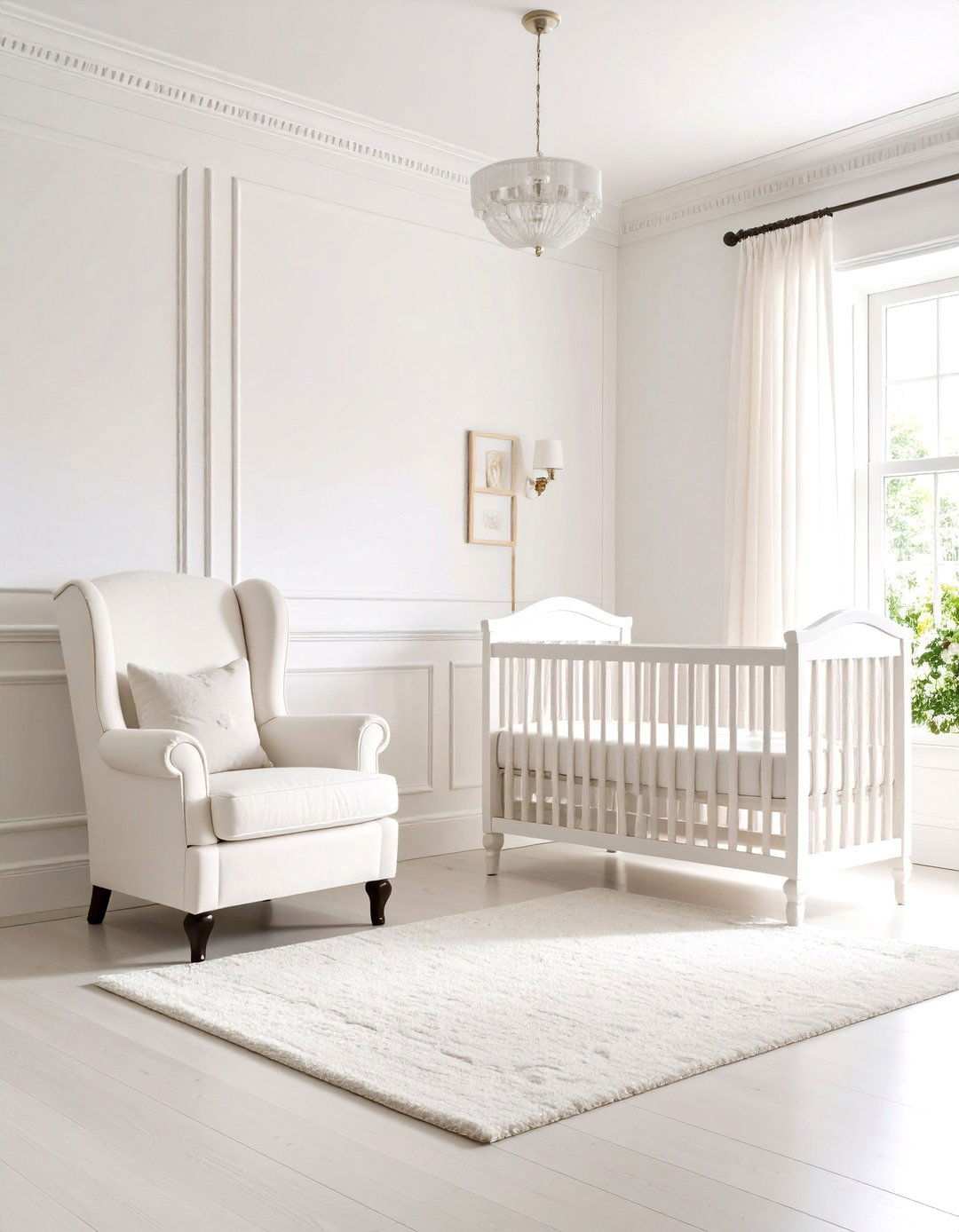 White Timeless Classic Nursery - 24 White Nursery Ideas