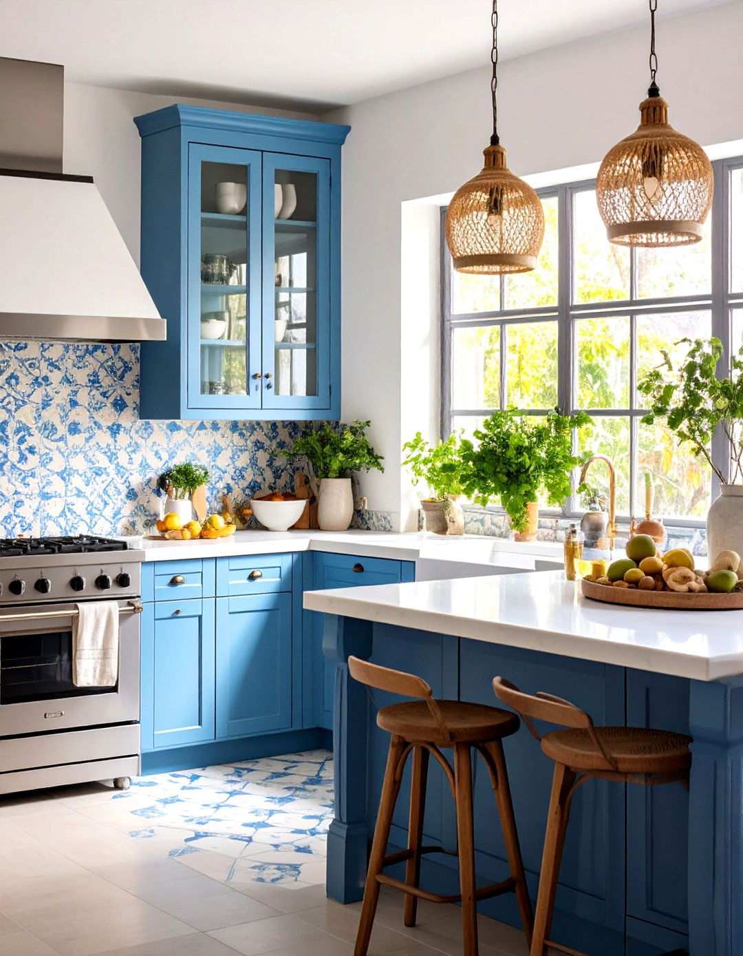 White Zellige Artisan Tiles - 24 White Kitchen Backsplash Ideas